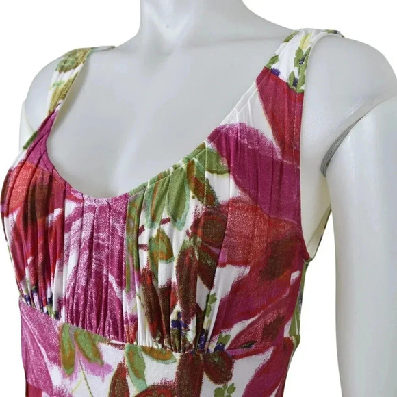 Joseph Ribkoff Midi Dress Floral Flowy Tropical Size 6 - Picture 5 of 10
